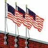 Vertical Wall Flag Pole Set