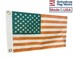Irish Shamrock U.S. Boat Flag