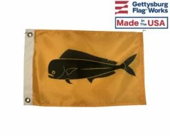 Dolphin Fish Boat Flag - Mahi-Mahi - 12x18"