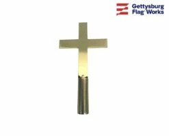 Plain Church Cross Gold Finial - Choose Options -flag sale img 0636