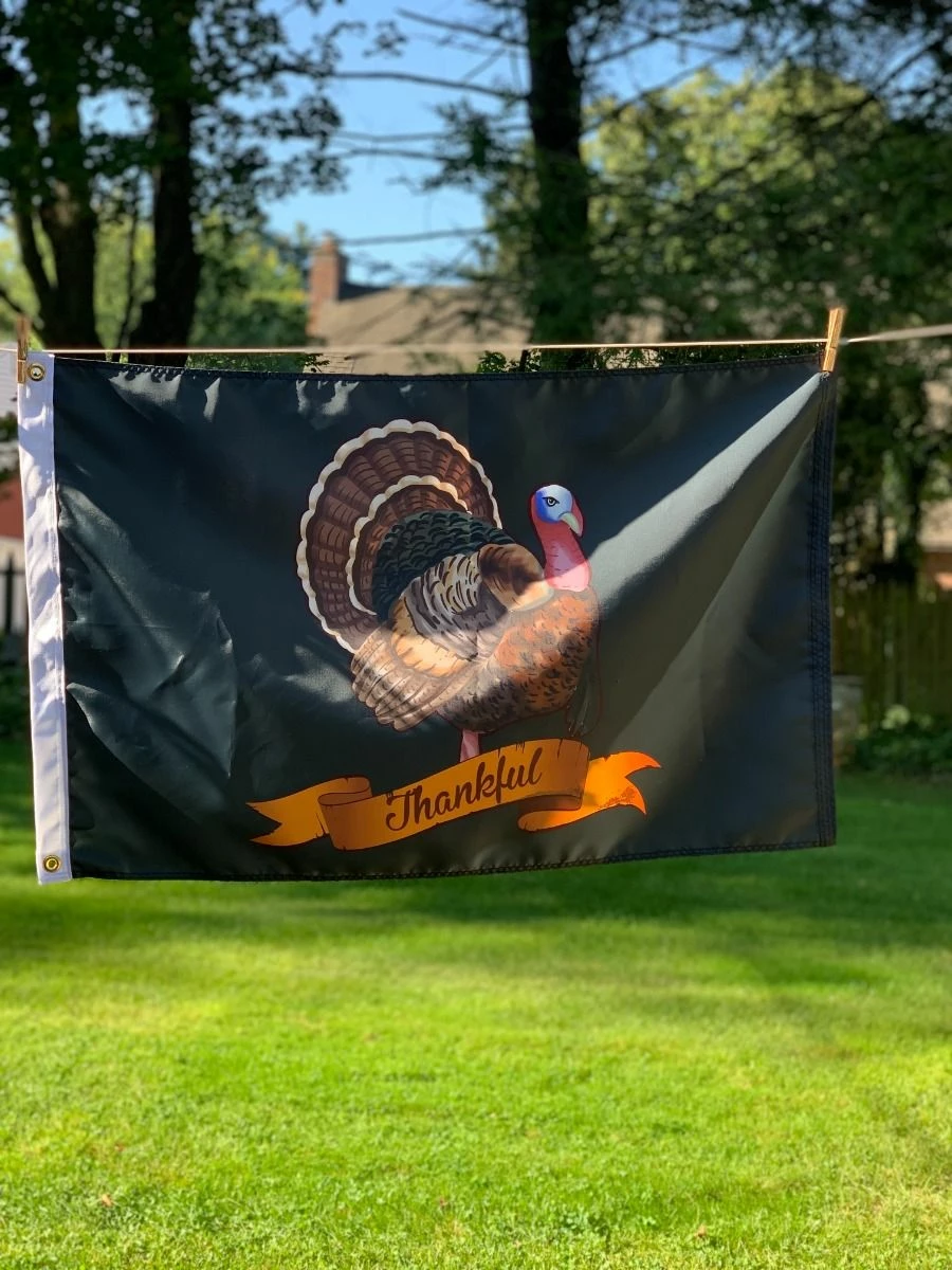 Thankful Turkey Flag-Choose Options 3 Thankful Turkey Flag-Choose Options - Image 3
