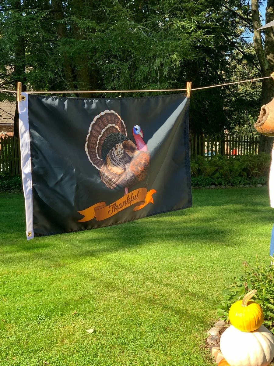 Thankful Turkey Flag-Choose Options 5 Thankful Turkey Flag-Choose Options - Image 5