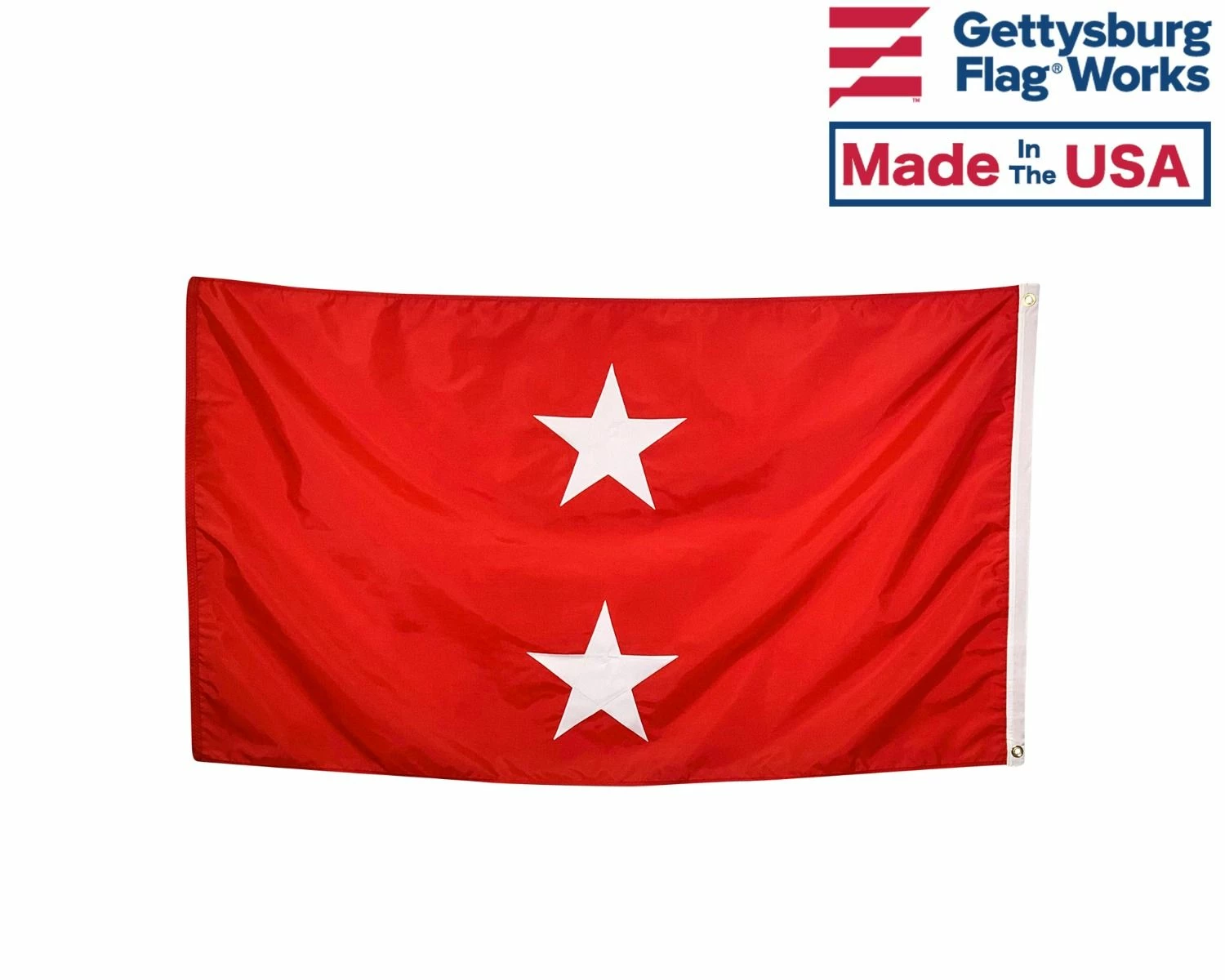 Marine Corps Major General (2 Star) - USMC Officer Indoor Flag - Choose Options 2 Marine Corps Major General (2 Star) - USMC Officer Indoor Flag - Choose Options - Image 2