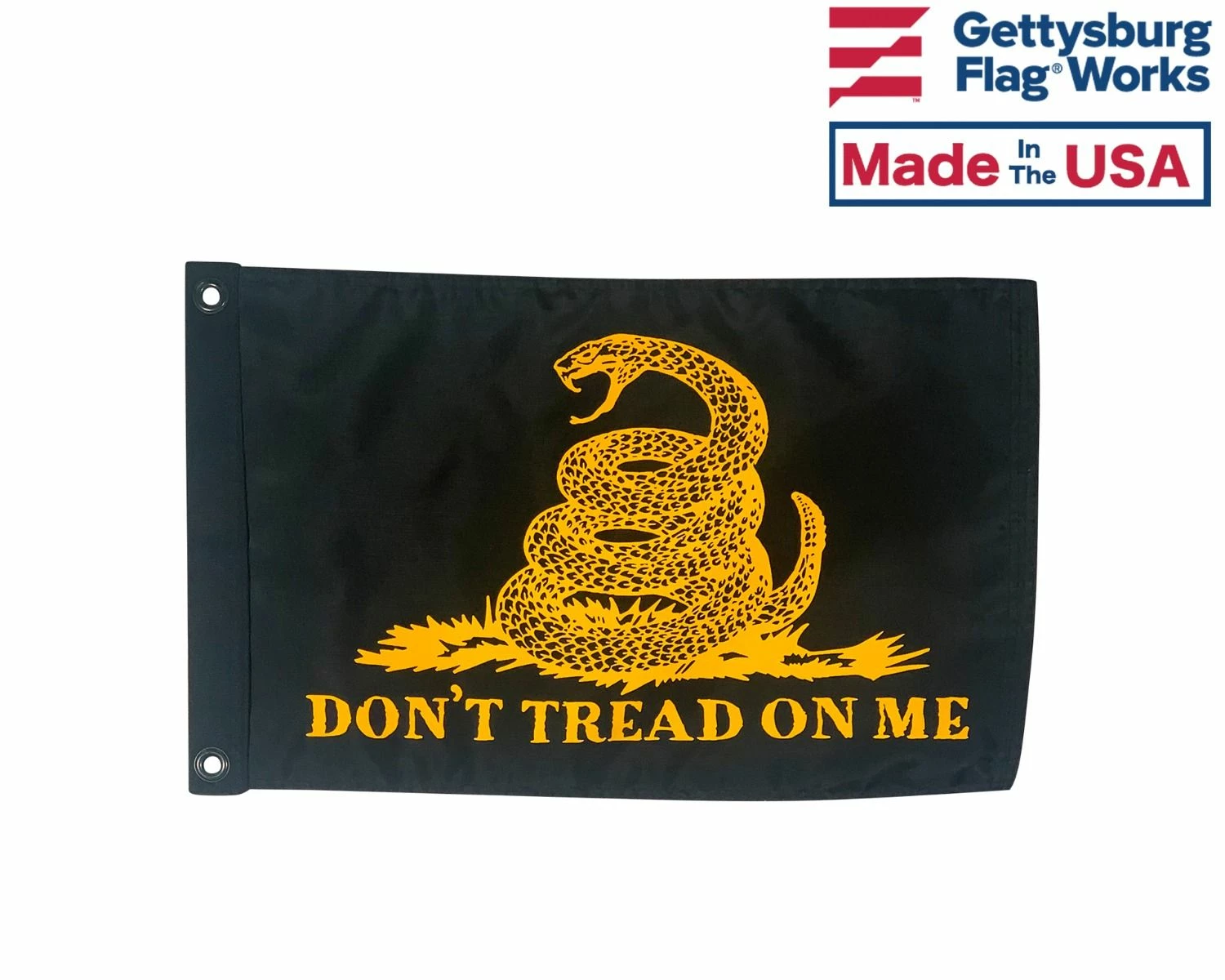 GADSDEN BOAT FLAG - YELLOW VARIANT 1 GADSDEN BOAT FLAG - YELLOW VARIANT