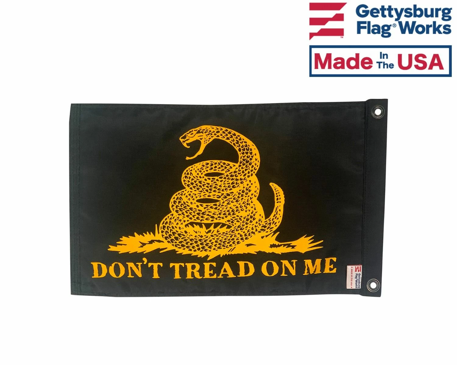 GADSDEN BOAT FLAG - YELLOW VARIANT 2 GADSDEN BOAT FLAG - YELLOW VARIANT - Image 2