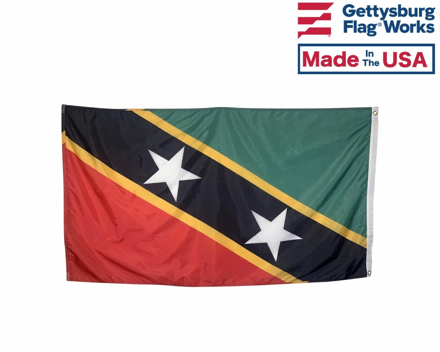 St. Kitts-Nevis Flag 2 St. Kitts-Nevis Flag - Image 2