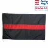 THIN RED LINE FIREMAN'S FLAG, TRADITIONAL 3 STRIPE