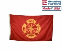 Fire Department Maltese Cross Flag