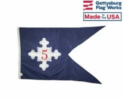 5th Corp HQ Guidon Flag (1861) - 3x5'