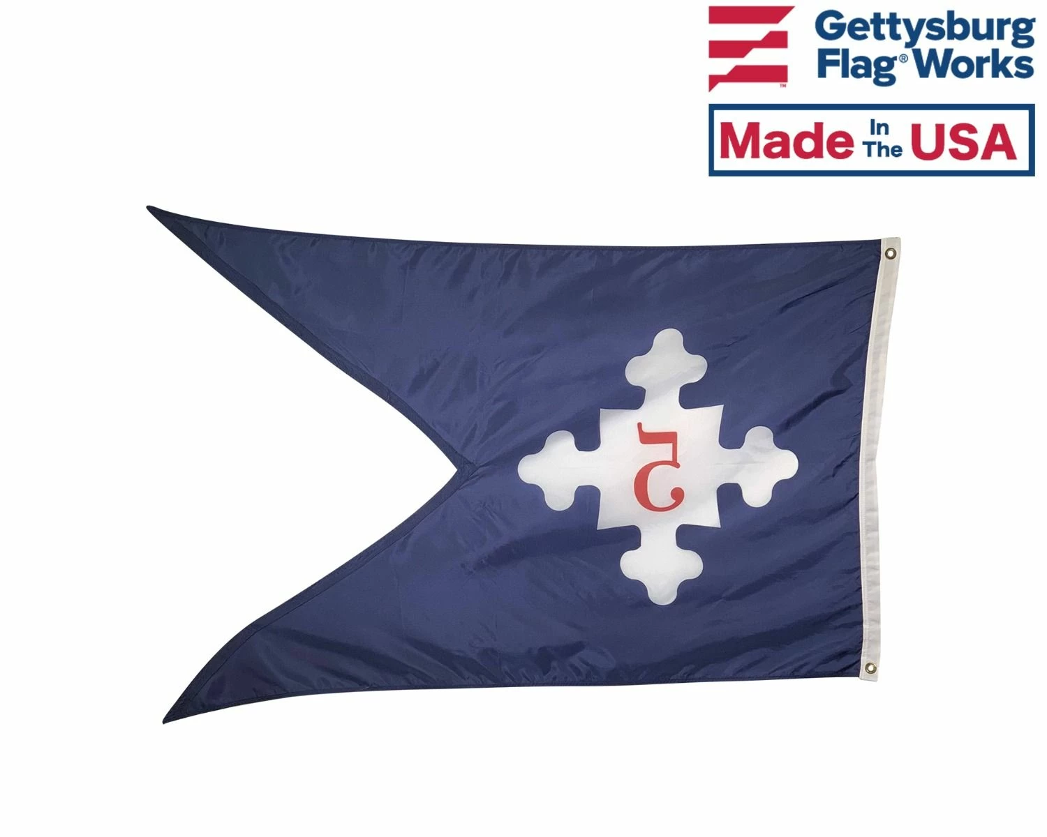 5th Corp HQ Guidon Flag (1861) - 3x5' 2 5th Corp HQ Guidon Flag (1861) - 3x5' - Image 2