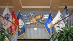 Space Force Indoor Flag Set -flag sale indoor flag set display customer photo