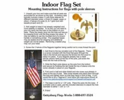 Alabama Indoor Flag Set-3x5 -flag sale indoorflagsetinstructions lg 6 1 47