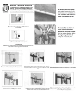Rail Mount Flagpole - Choose Options -flag sale instructions one page 5