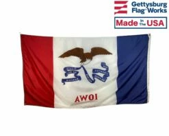 Iowa Flag - Outdoor -flag sale iowa back