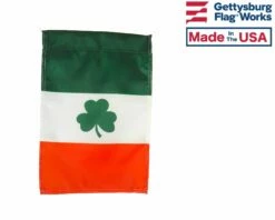 Irish Shamrock Garden Flag