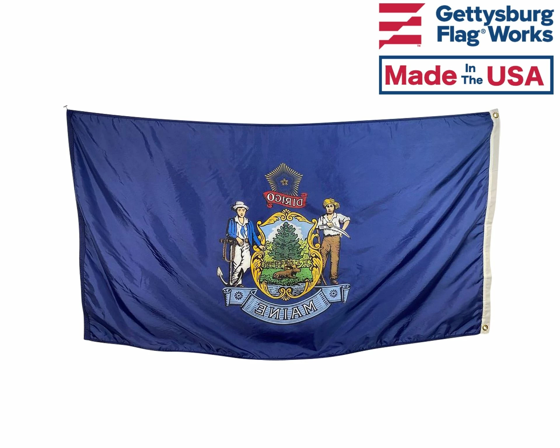 Maine Flag - Outdoor 3 Maine Flag - Outdoor - Image 3