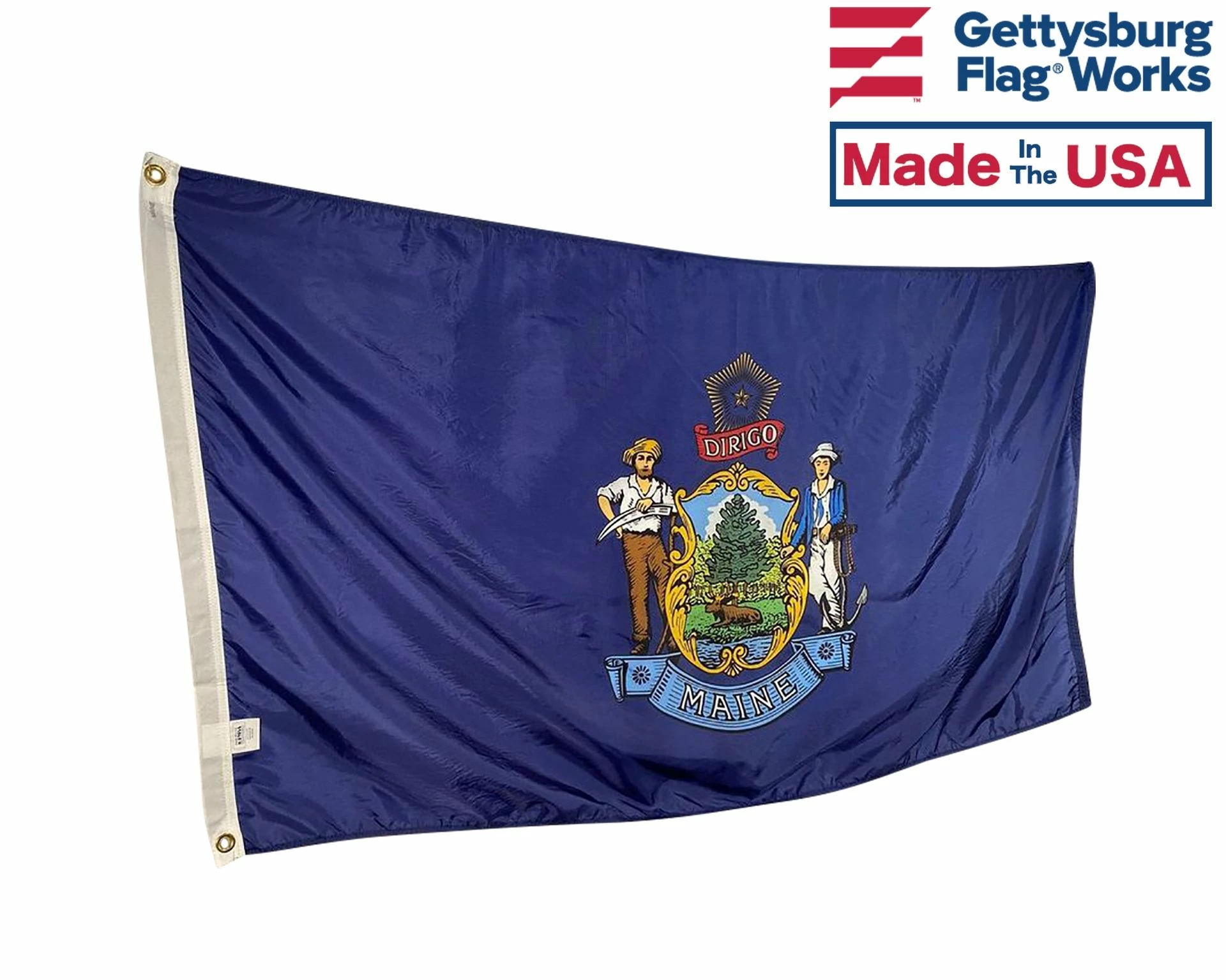 Maine Flag - Outdoor 2 Maine Flag - Outdoor - Image 2