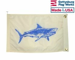 Mako Shark Flag - 12x18" -flag sale mako bak