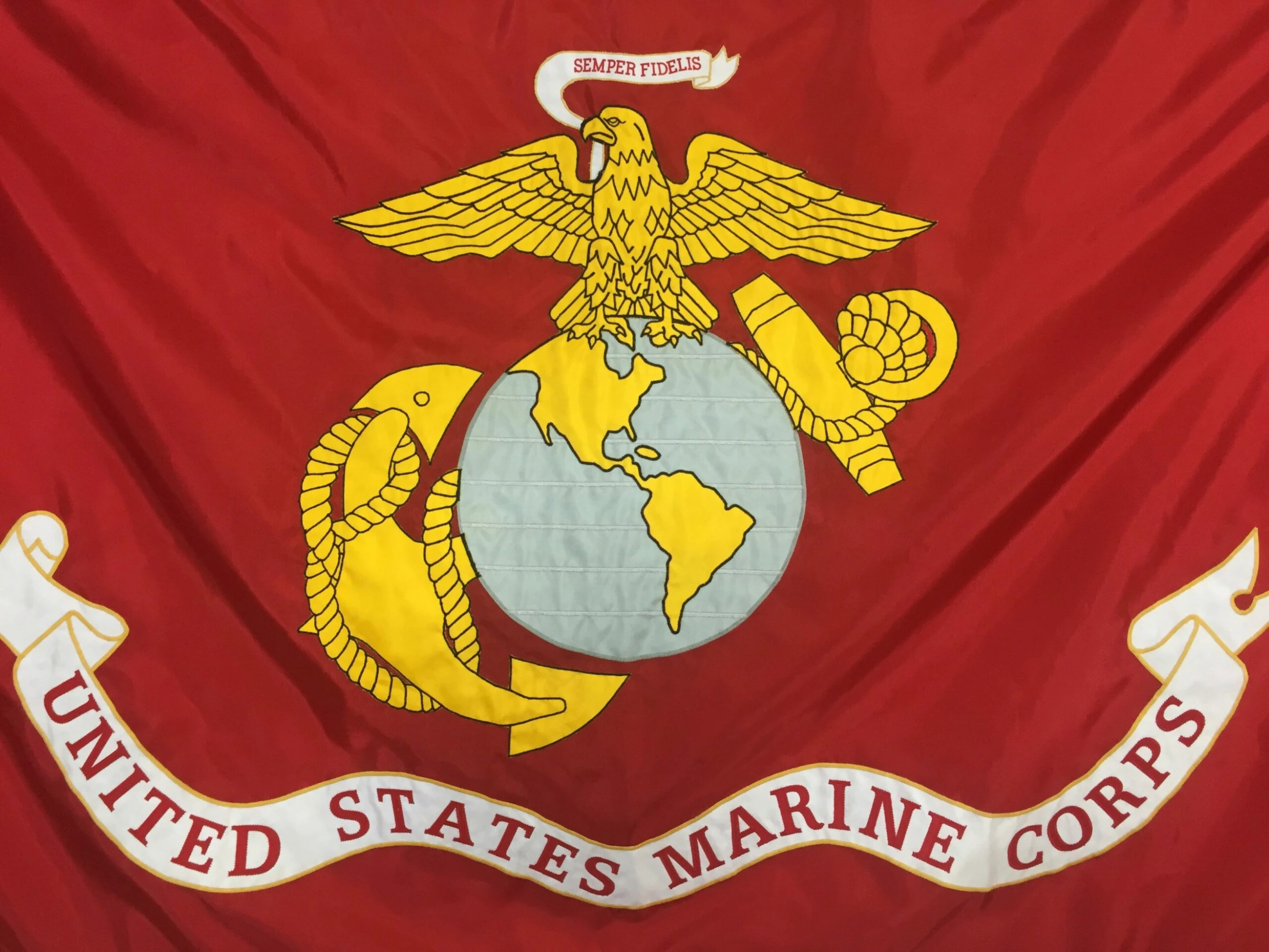 U.S. Marine Corps Applique Flag, 3x5 2 U.S. Marine Corps Applique Flag, 3x5 - Image 2
