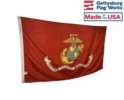 US Marine Corps Flag - Official Seal -flag sale marine corps side