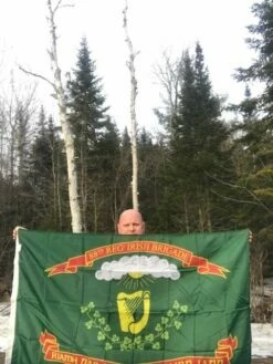 88th N.Y. Irish Brigade Regiment Flag - 3x5' -flag sale matt kelly holding 88th irish regiment flag