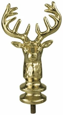 Elks Head Gold Finial 5 Elks Head Gold Finial -flag sale metelk