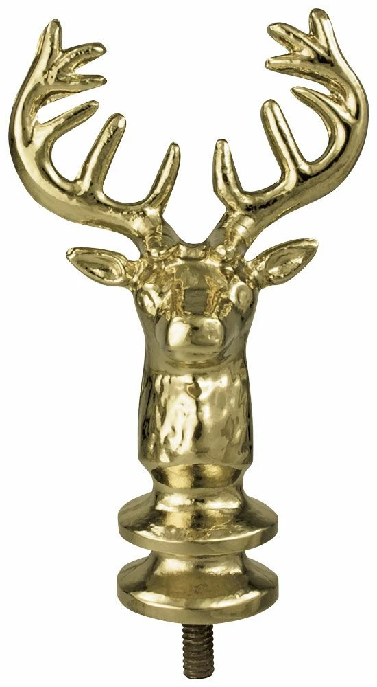 Elks Head Gold Finial 3 Elks Head Gold Finial - Image 3