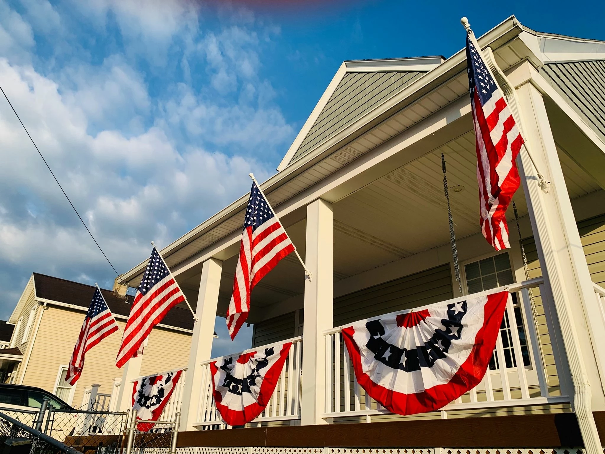 Patriotic Pleated Fan (Stars & Stripes) - Image 4