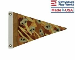 Pizza Pennant Boat Flag- Choose Toppings -flag sale mushroom front