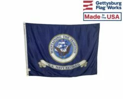 US Navy Retired Flag - 3x4'