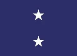 Navy Rear Admiral (2 Star) - Naval Officer Indoor Flag - Choose Options