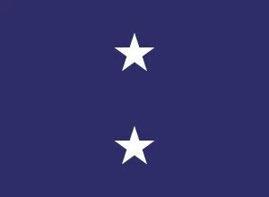 Navy Rear Admiral (2 Star) - Naval Officer Indoor Flag - Choose Options 1 Navy Rear Admiral (2 Star) - Naval Officer Indoor Flag - Choose Options