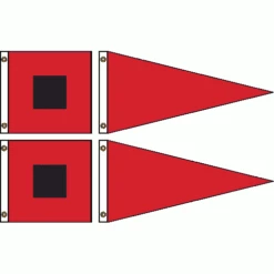 Storm Flag Warning Set -flag sale nstrm2 36 00 red front nylon storm warning signal set 1