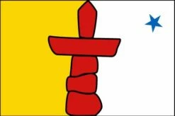 Nunavut Territory Flag (Canada), Header & Grommets - 3x5'