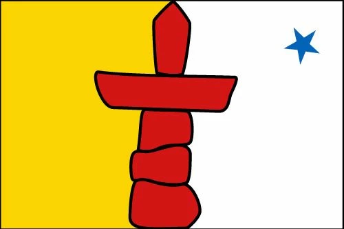 Nunavut Territory Flag (Canada), Header & Grommets - 3x5' 1 Nunavut Territory Flag (Canada), Header & Grommets - 3x5'