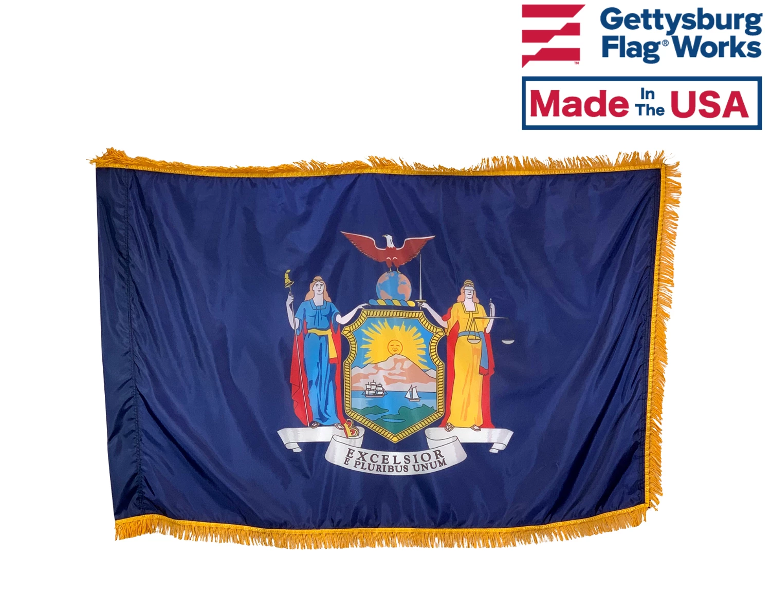 NEW YORK STATE INDOOR FLAG SET 3 NEW YORK STATE INDOOR FLAG SET - Image 3