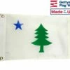 ORIGINAL MAINE HISTORIC FLAG-12X18", PRINTED