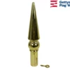 Round Spear Gold Plastic Finial