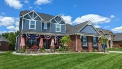 8' Colonial Pulldown, Nylon -flag sale patriotic buntings and pull downs on house 1 1