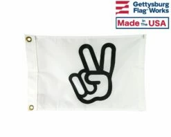VICTORY PEACE SIGN BOAT FLAG