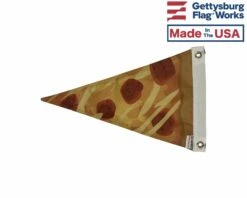 Pizza Pennant Boat Flag- Choose Toppings -flag sale pepperoni back