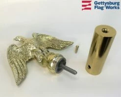 Perched Eagle Gold Finial - Choose Options -flag sale perched eagle c
