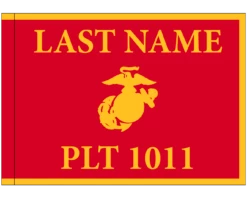 Personalized Platoon Number Guidon -flag sale personal platoon guidon 1