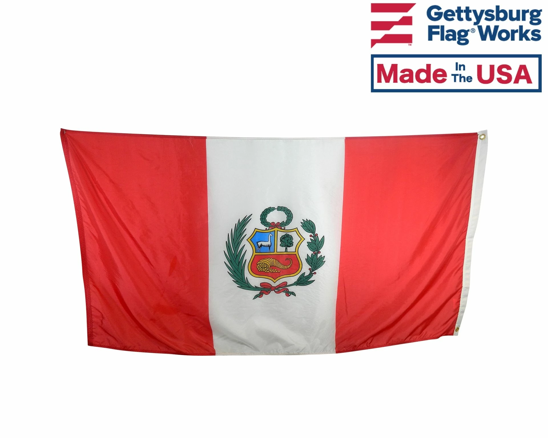 Peru Flag With Seal 2 Peru Flag With Seal - Image 2