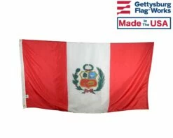 Peru Flag With Seal