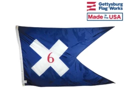 6th Corp HQ Guidon Flag (1864) - 3x5'
