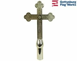 Church Cross Gold Plastic Finial