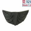 Black Pleated Mourning Fan Bunting - 3x6'