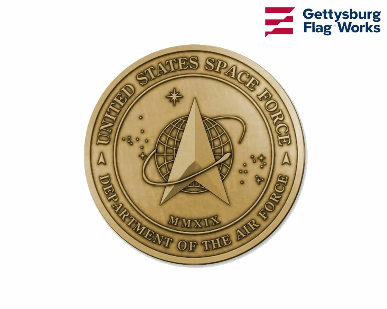 Space Force Brass Medallion 1 Space Force Brass Medallion