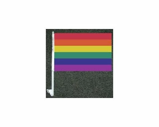 Rainbow Car Window Flag 2 Rainbow Car Window Flag - Image 2